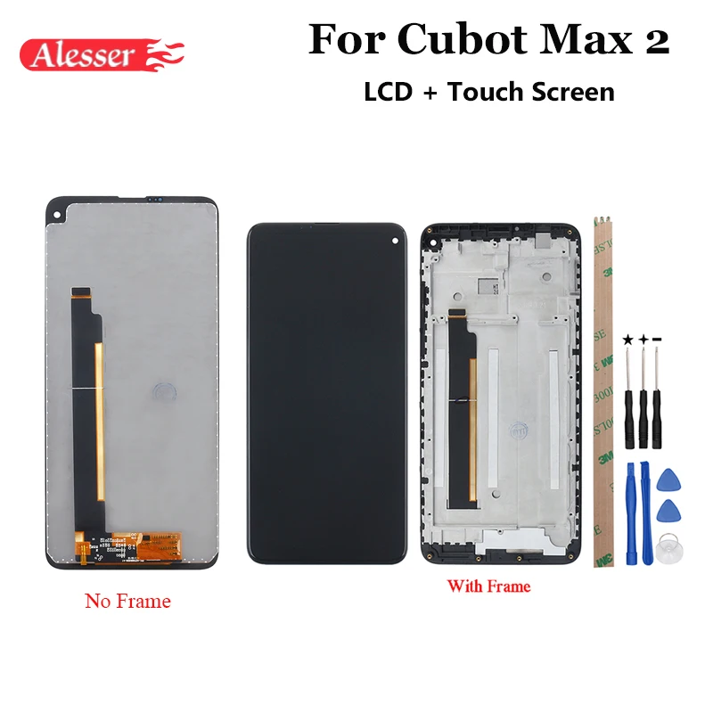 

Alesser For Cubot Max 2 LCD Display and Touch Screen+Frame 6.8" Assembly Repair Parts With Tools And Adhesive For Cubot Max 2