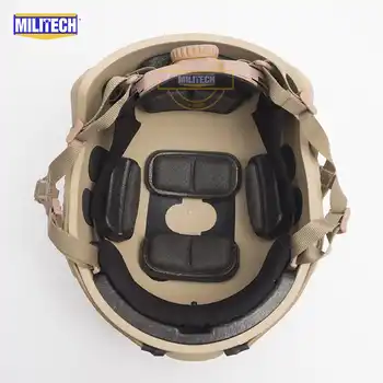 MILITECH FAST Tan FA Style Super ABS Airsoft Tactical Helmet Ops Core Style High Cut Training Helmet FAST Ballistic Style Helmet