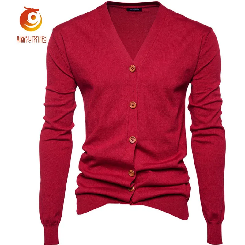New Arrival Men's Sweater Fashion Solid Color Knitting