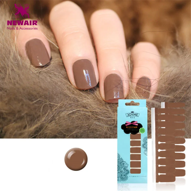 

20PCS 100% Nail Polish Strips Coffin Nail Foil Sticker DIY Manicure Beauty Nail Art