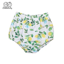 Милые детские шорты для девочек, одежда для детей, одежда в горошек с лимонами, От 0 до 4 лет