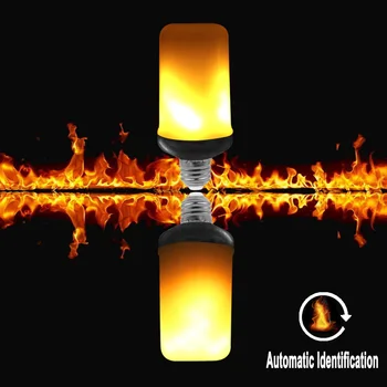 

7w Led flame bulb light AC85-265v E27 E26 led corn light 12V G9 G4 flame led light