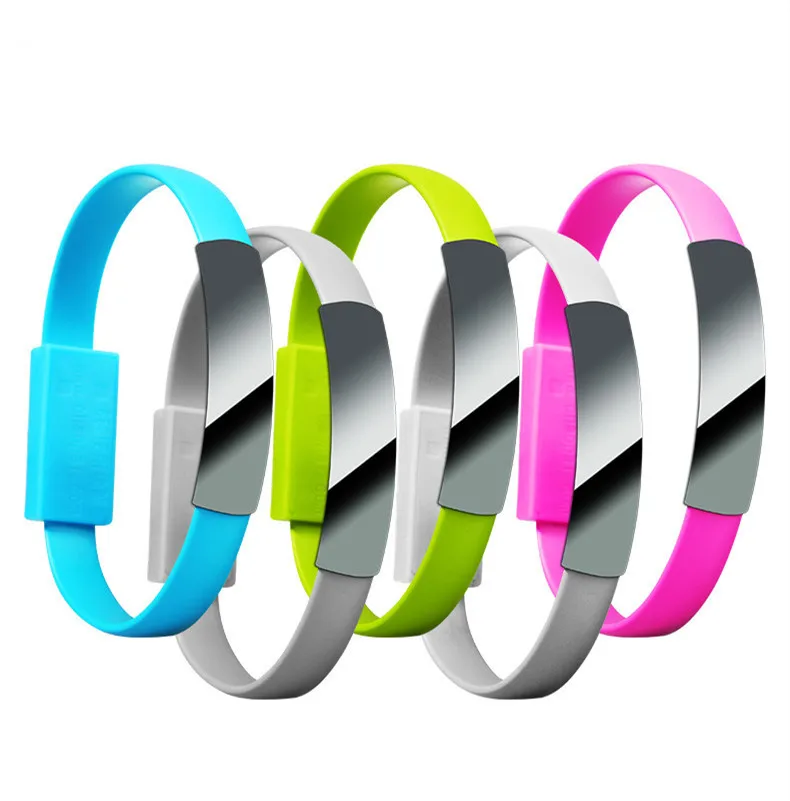 

100pcs Hot Sale Universal Bracelet Mobile Phone 8 pin USB Data Cable Charging Charger for Cargador Apple iPhone 5 5s 6 6 7 8 X