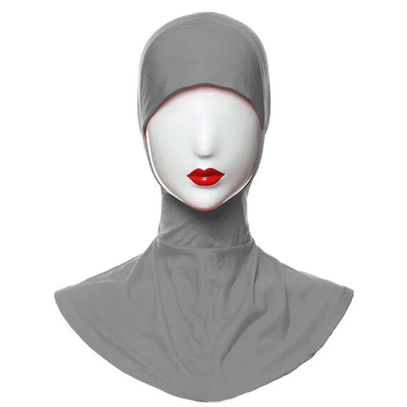 Модал мягкий мусульманский полный Чехол Внутренний женский хиджаб шапка исламский подшарф Сплит сзади шеи головной убор W4