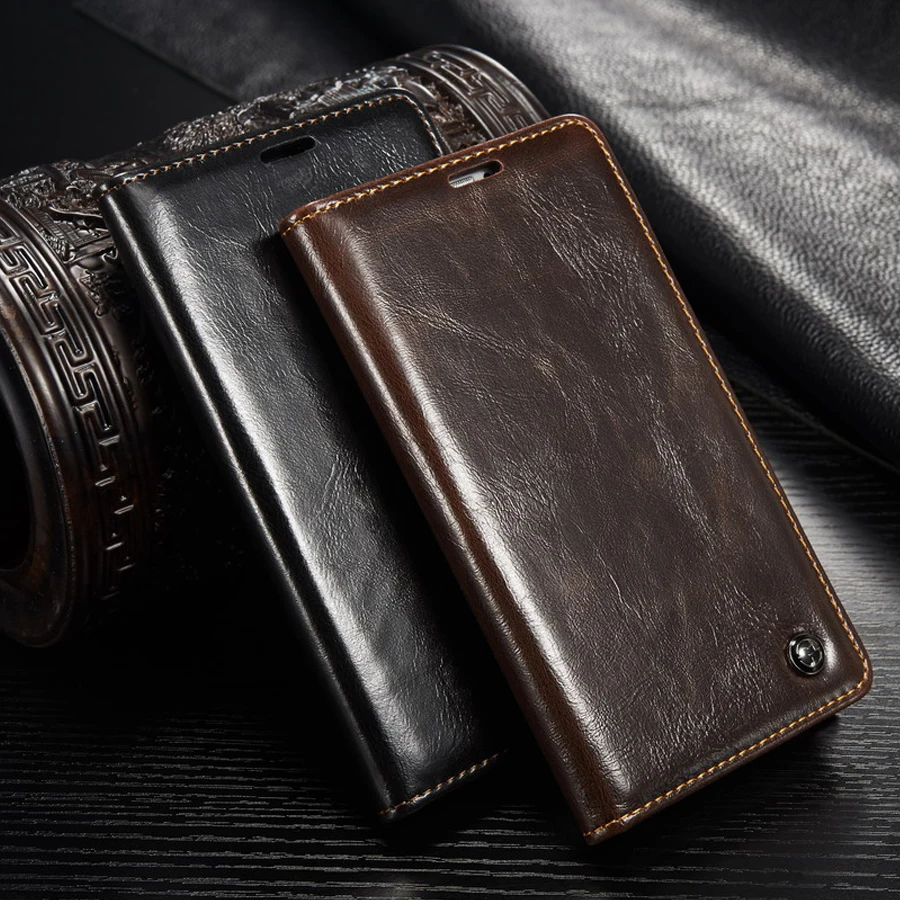 Luxury Back Cover for Huawei P8 Lite Case P9 Leather Flip Wallet Mate 9 8 Coque Cases | Мобильные телефоны и аксессуары