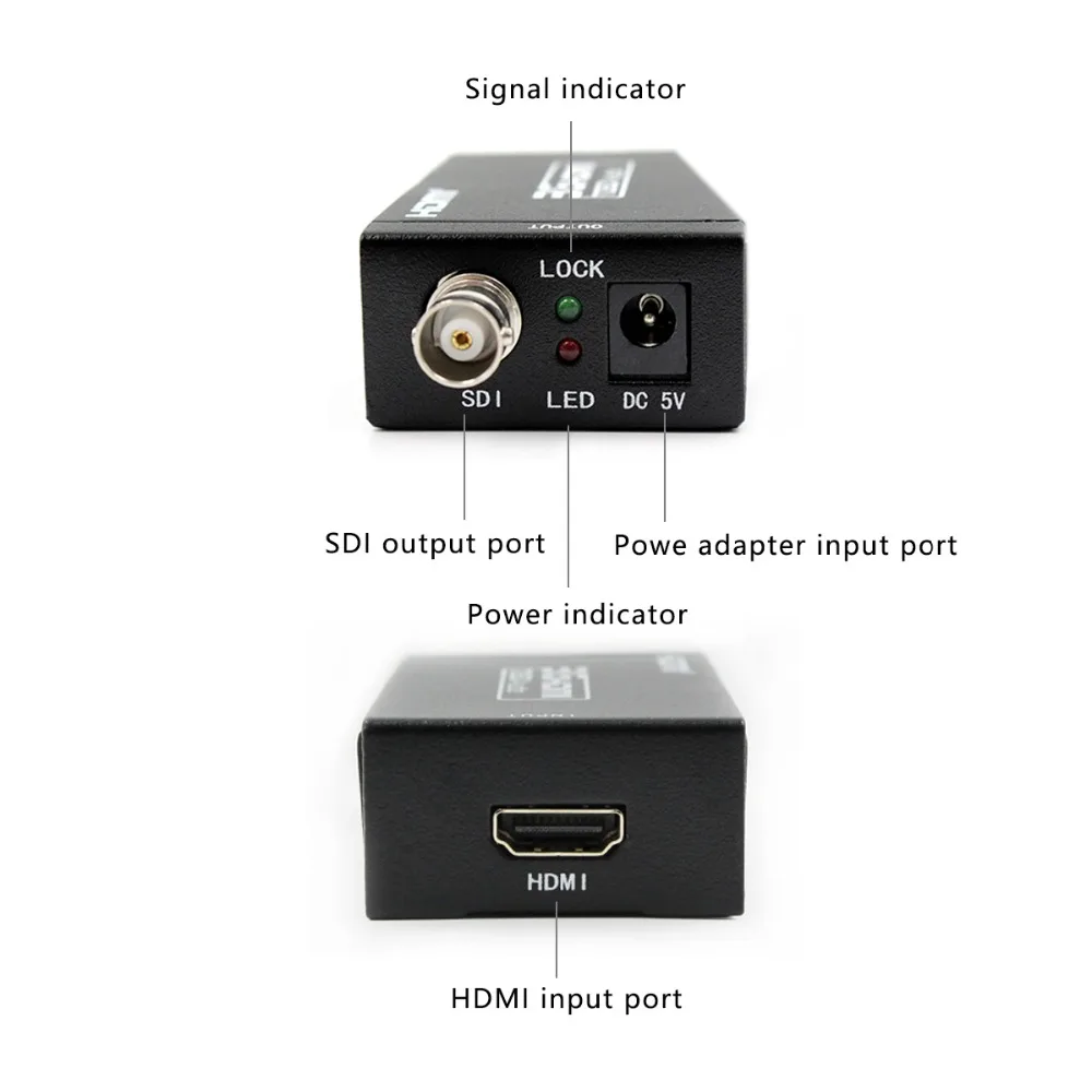 WIISTAR SDI HD-SDI 3G-SDI к HDMI 720 p/1080 p адаптер видео конвертер со встроенным аудио