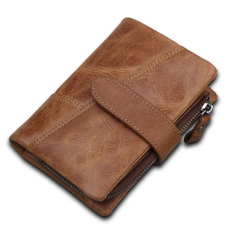 

men wallets 100% Top cow genuine luxury leather high quality 2019 men purse vintage designer male purse original mjoypack bag