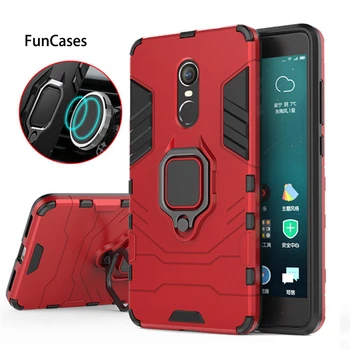 Magnetic Shockproof Armor Phone Case For Xiaomi Redmi Note 4X Luxury Car Ring Holder Stand Hard Back Cover For Red Mi note4x 4 x