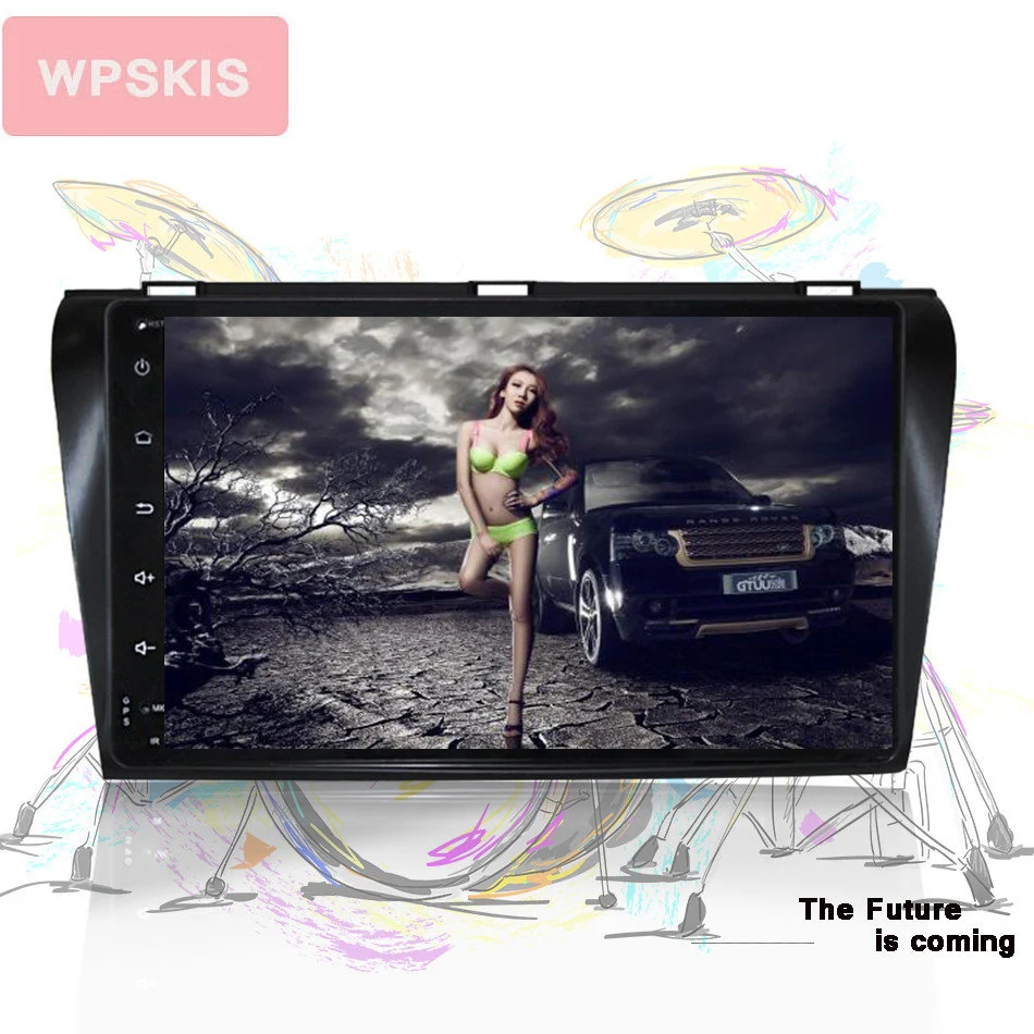 Perfect HD Android 9.0 4GB RAM Car DVD Player GPS Map RDS Radio wifi DVR camera OBD2 Bt For Mazda 3 03-2005 2006 2007 2008 2009 Headunit 2