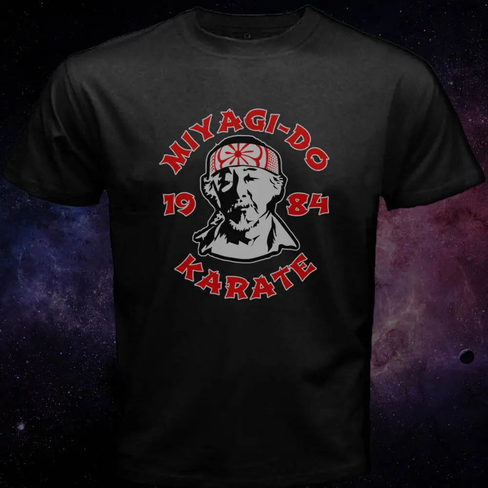 cheap Miyagi Do Inspired Karate Kid Japanese Kung Fu Martial Arts Black 2019 Creative Novelty Summer Style Cotton Order T Shirts