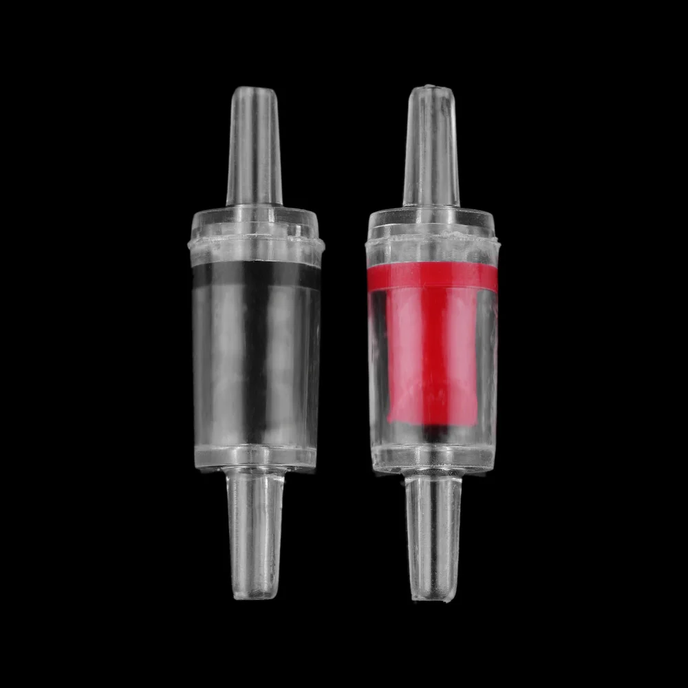 

5Pc Black/Red New Useful Durable Home Fish Tank Plastic Co2 System Air Pump One Way Non-Return Aquarium Check Valve