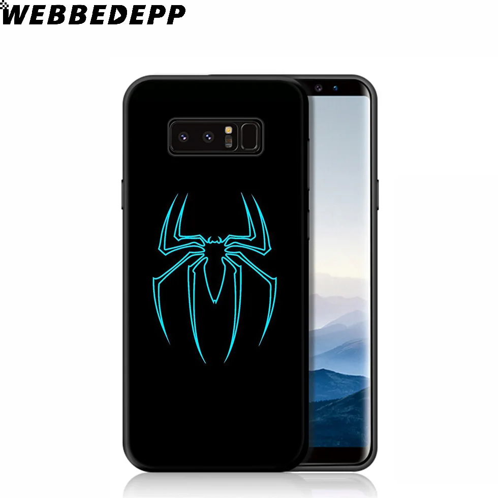 Мягкий чехол с логотипом WEBBEDEPP Mavel Spiderman для samsung Galaxy S10 S10e S9 S8 Plus S7 S6 Edge S9 Plus и J6 Note 10 Plus 9 8 - Цвет: 7