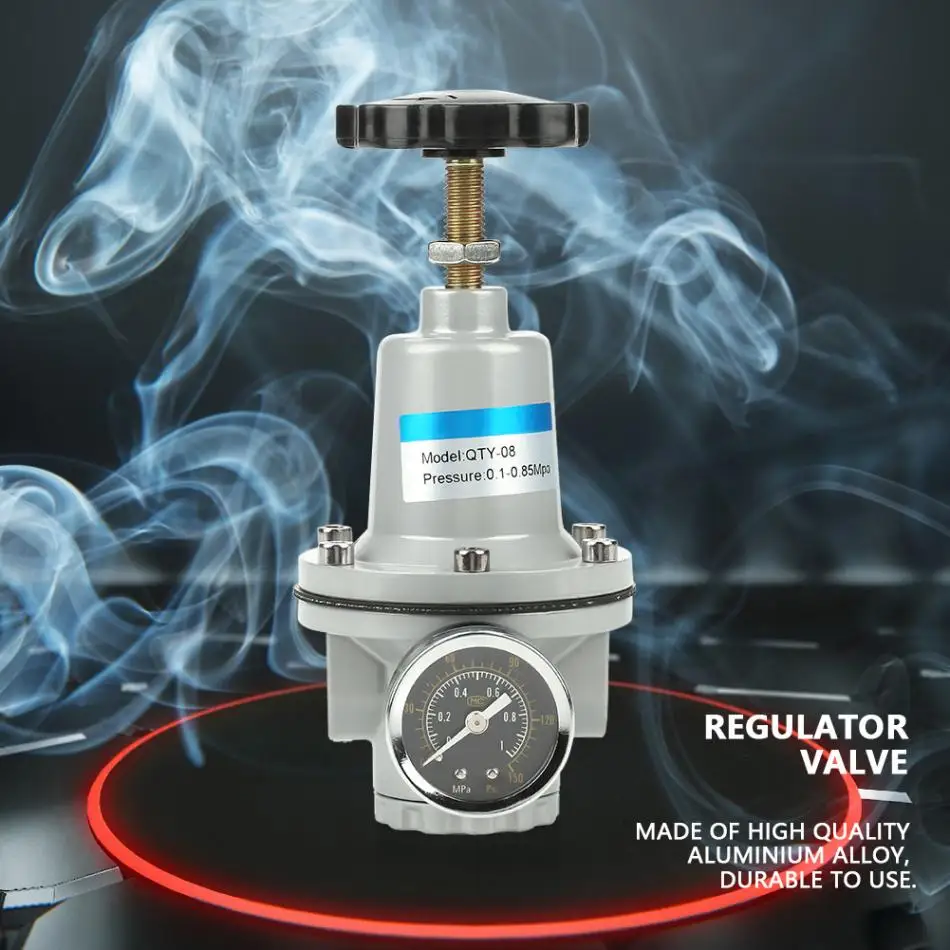 Regulator Valve-High-precision pressure-stable G1/4 aluminum alloy Air Pressure Regulating Valve 
