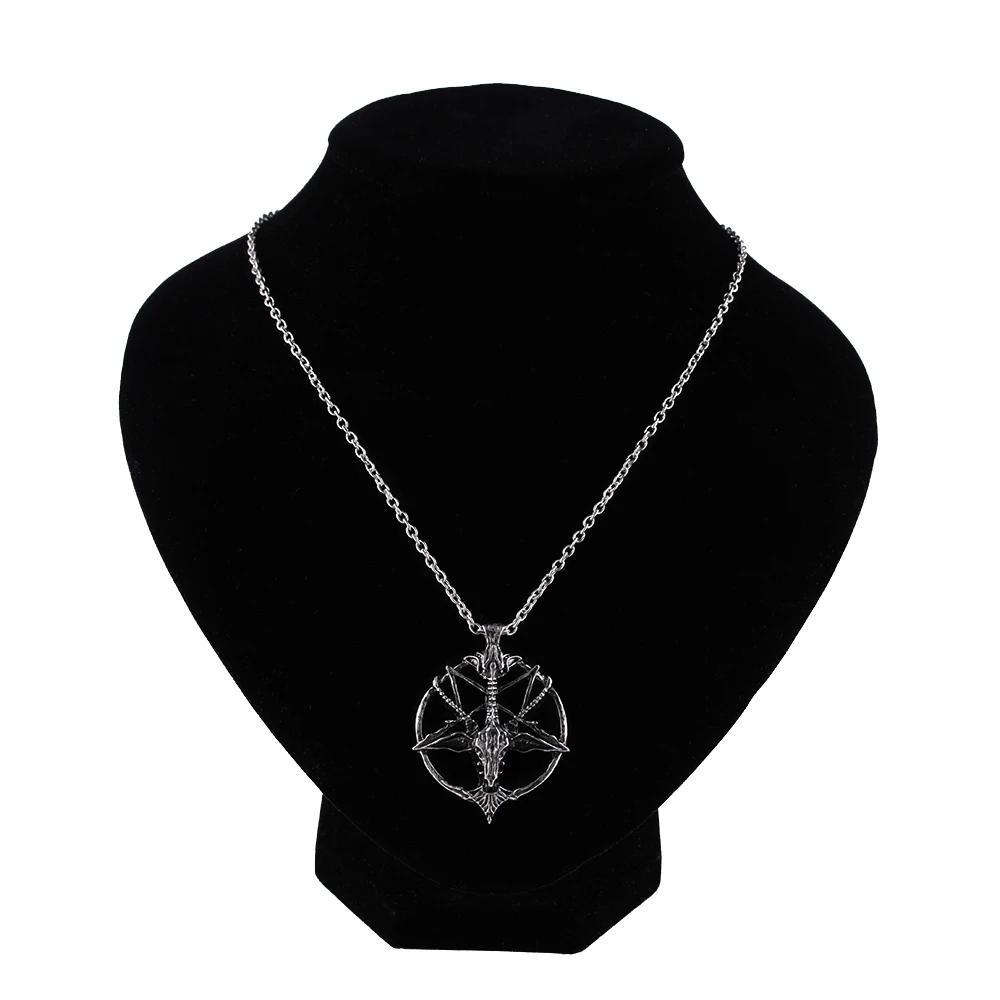 1 шт. Пасхальный подарок панк пентаграмма Pan God Череп Коза голова Подвеска на удачу