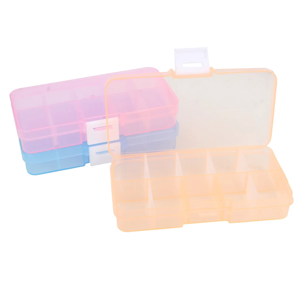 5 цветов съемный прозрачный ящик для хранения ювелирных изделий кольцо серьги