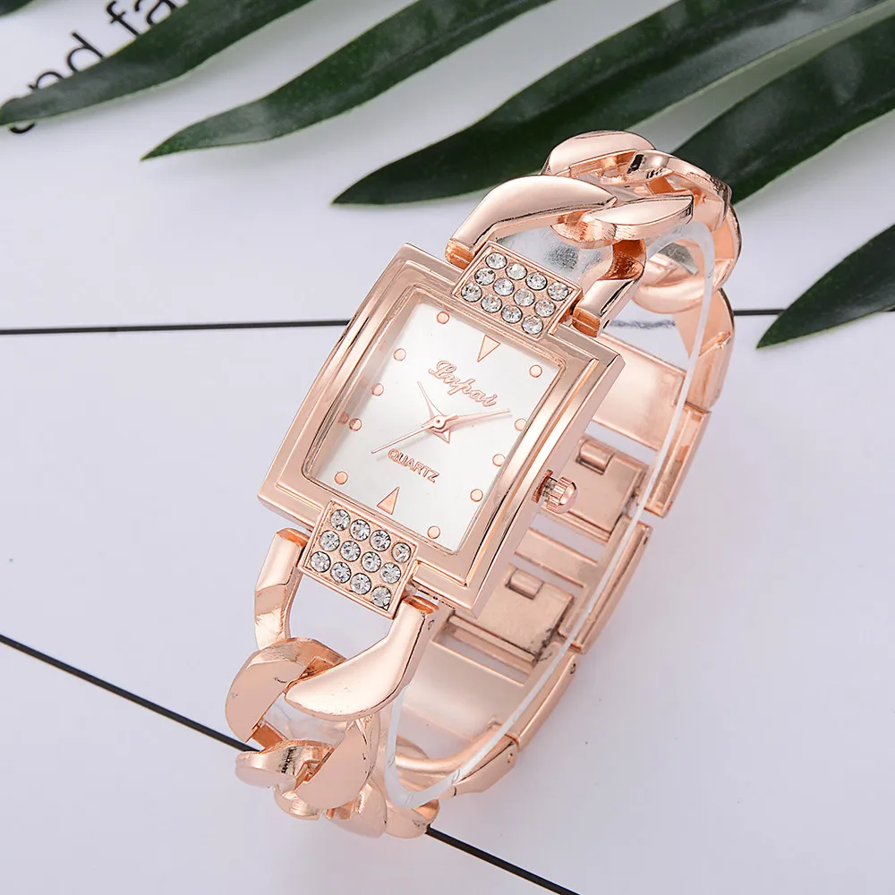 Новая мода роскошные часы женские кварцевые часы из нержавеющей стали женские часы золотые часы relogios