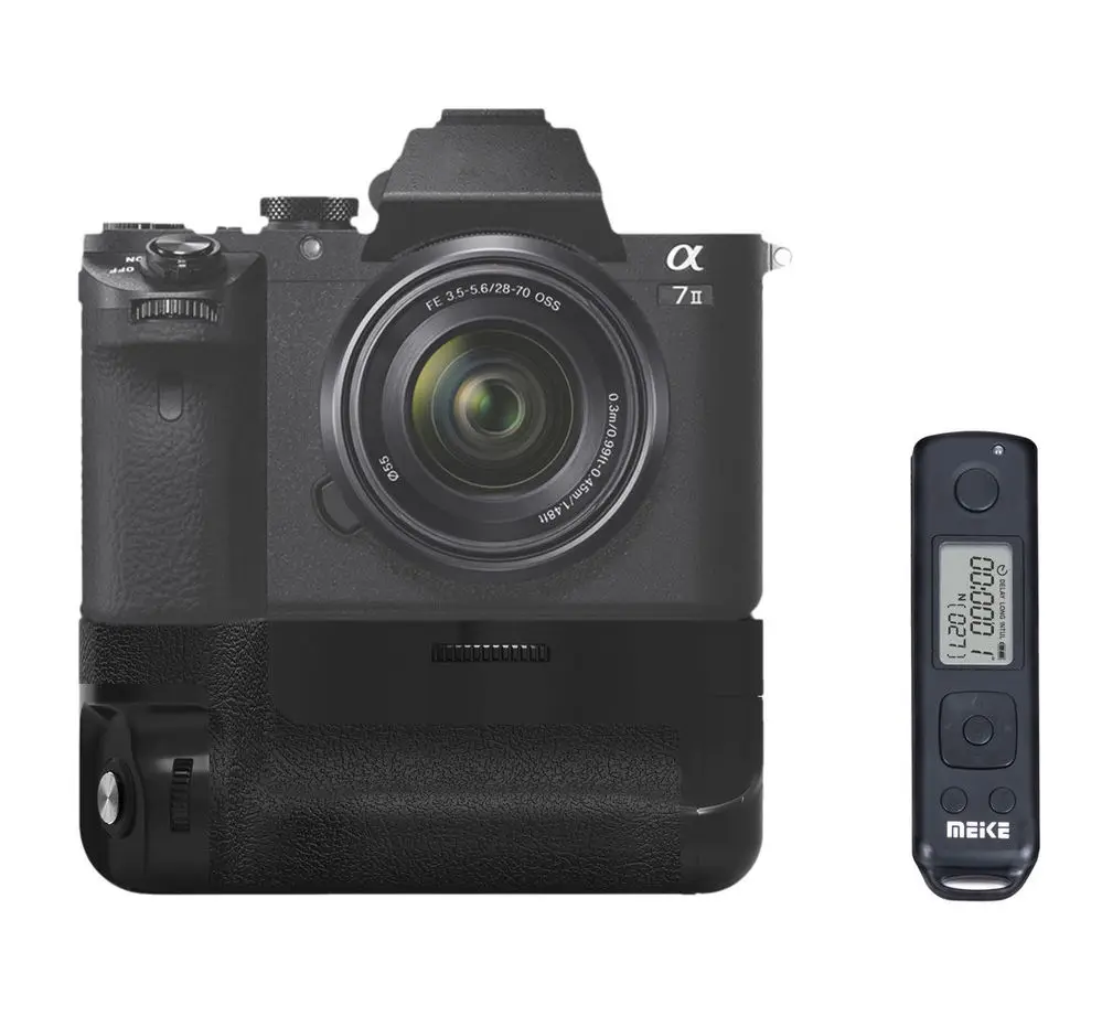 Meike MK-A7II 2 4g Беспроводное управление батарейным блоком для Sony A7II A7R II как VG-C2EM |