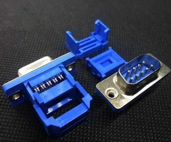 

Free shipping DB9 Male Crimp seat pressure line 9-pin male connector (three sets)