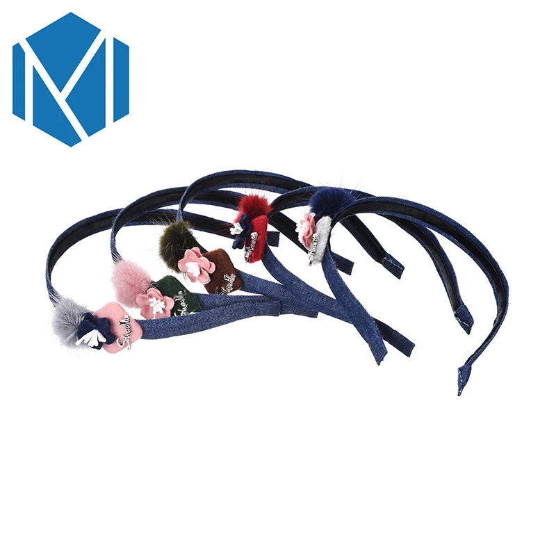 

QC M MISM New Flower Fluffy Ball Elegant Headband Hair Accessories Ornaments Hair Hoop Hair Bands For Women Girls Headdress
