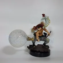One Piece Action Figure WHITE BEARD Edward Newgate Seismic Shock Fruit Led Light Toy Anime One Piece Edward Model Doll DIY134 new one piece figure white beard vs sakazuki edward newgate pvc anime figure toys japanese figure
