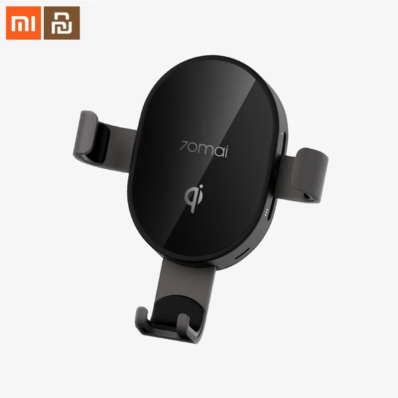 

Xiaomi Mijia 70mai wireless car charging mobile phone holder for iPhone Samsung smart sensor fast wireless charger bracket HOT