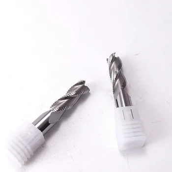 

Augusttools Aluminum Metal Cutter HRC55 3 Flutes Carbide Milling Cutter Roughing End Mill For Aluminum Copper Processing Tools