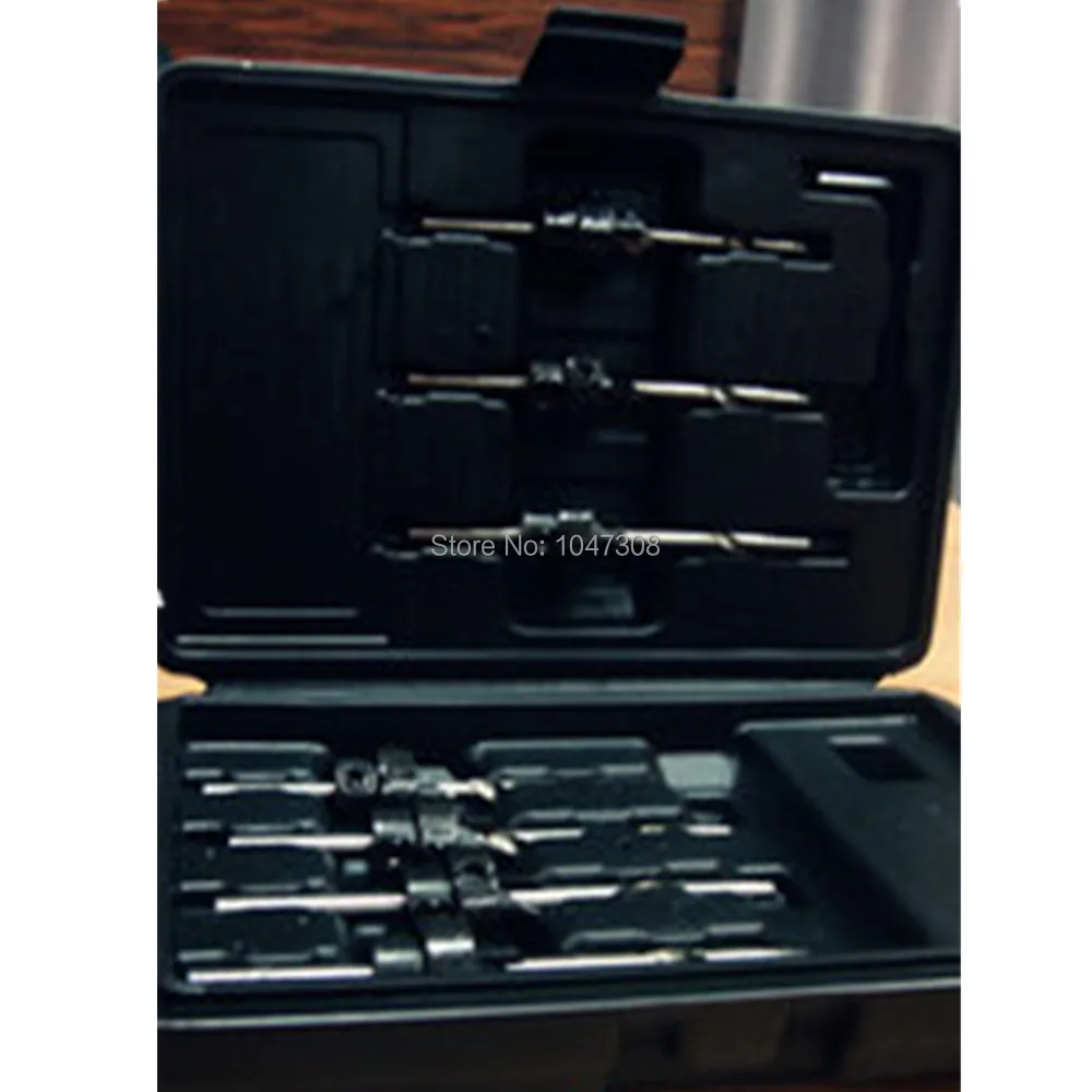 7pcs Tapered Drill Bit Countersink Drill Set Adjustable Stop Collar