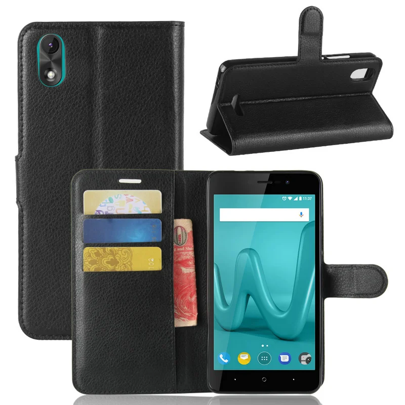 Кожаный чехол-книжка для wiko lenny 5 lenny5 чехол телефона 4 plus sunny 3 Plus mini 2 | Мобильные