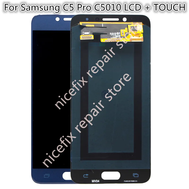 100% Test for samsung galaxy c5 pro c5010 lcd display with touch screen digitizer Assembly replacement parts Free shipping +tool | Мобильные