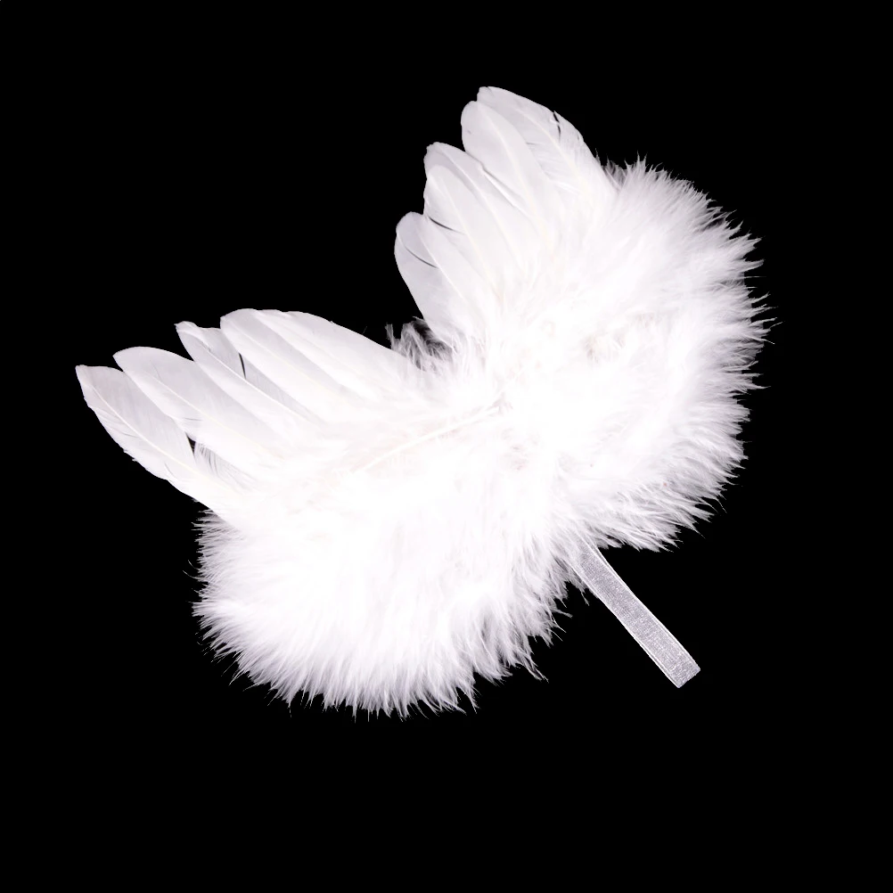 Baby Kids Fashion Feather Wings Angel Wing Photo Props Pendant Newborn