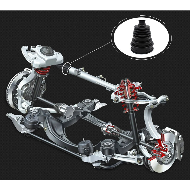 DEFT Универсальная коробка рулевого механизма тяга Пыльник крышки резиновый чехол от пыли Чехол рулевого управления модификация автомобиля Универсальный