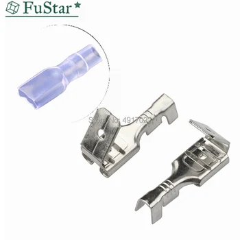 

6.3 Against The Back Shoulder Of Male and Female Plug Spring Terminals Inserted Spring Cold Terminal with Case 6.3mm connector