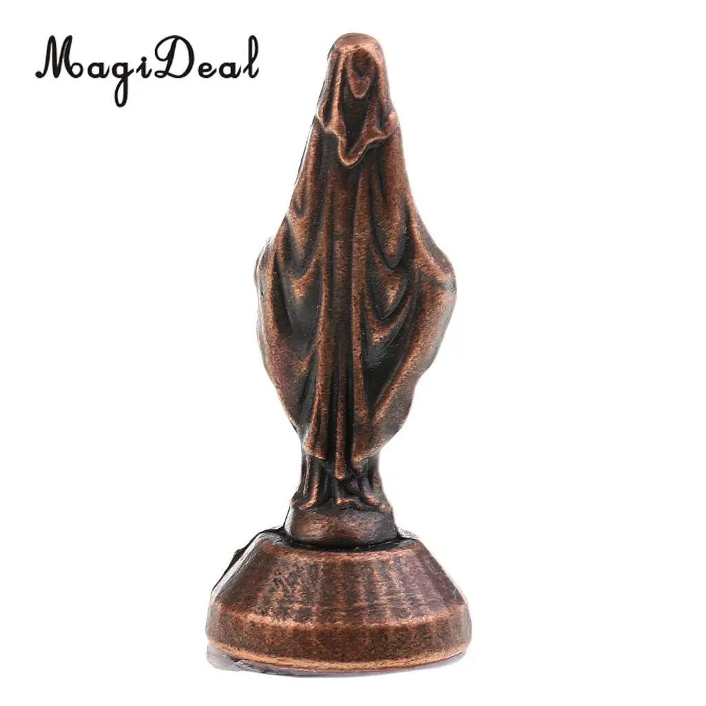 Madonna Sculpture Statue Figurine for Car Home Chapel Decor Ornament Copper