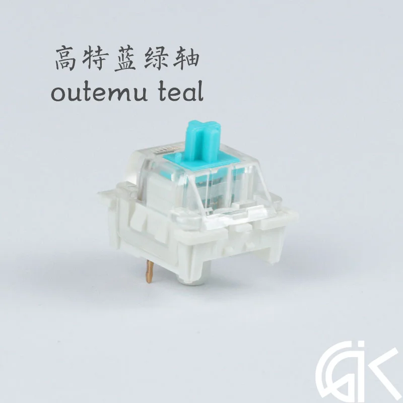 

4pcs/pack original High quality OTM outemu Teal cyan turquoise mechanical keyboard switch customized switch SMD