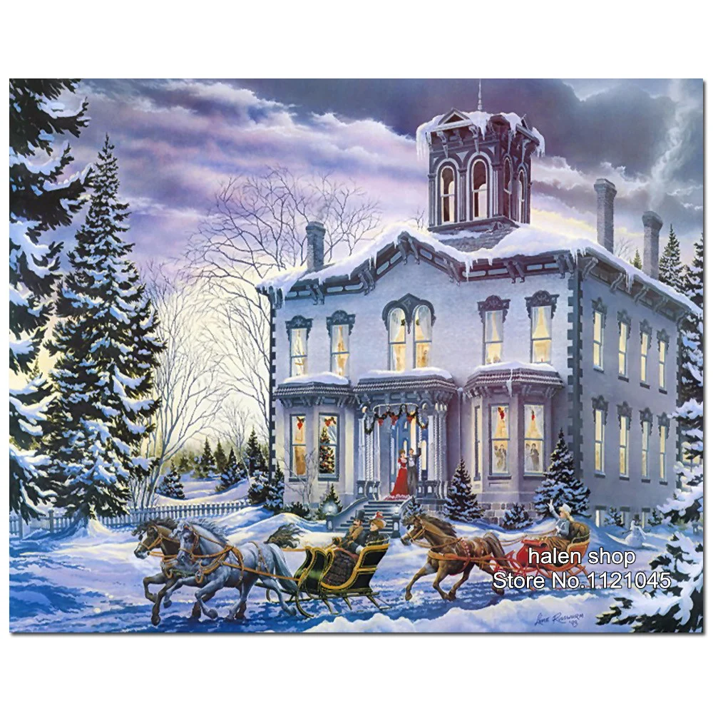 Needlework: Cross-stitch large paintings Needlework: Cross-stitch large paintings