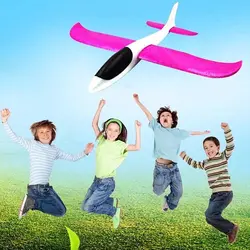 1 шт. 48 см Пластик пены EPP самолет Бесплатная летать планер самолета рука бросить модели самолетов для детская игрушка для улицы