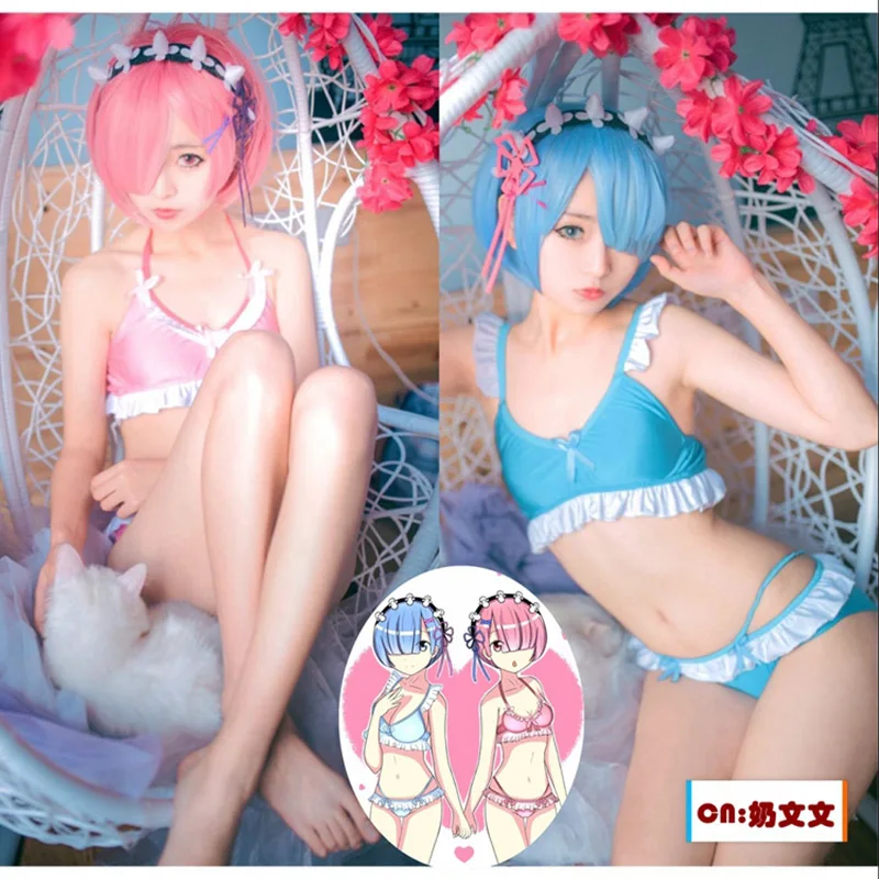 

Rem/Lam Re:Life in a different world from zero sexy lingeries swimsuit underwear lolita cute maid lolita underwear