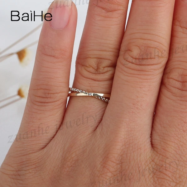 Женское Обручальное кольцо 14 к из желтого золота и белого золота с натуральными бриллиантами