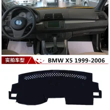 TAIJS приборной панели автомобиля ковровые покрытия для BMW X5 1999-2006 левым Автомобильная приборная панель трещин защитный коврик для BMW X5 99-06