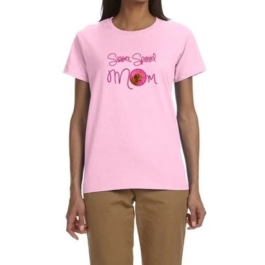 Carolines Treasures SS4786PK-978-M Pink Sussex Spaniel Mom T-Shirt Ladies Cut Short Sleeve Medium