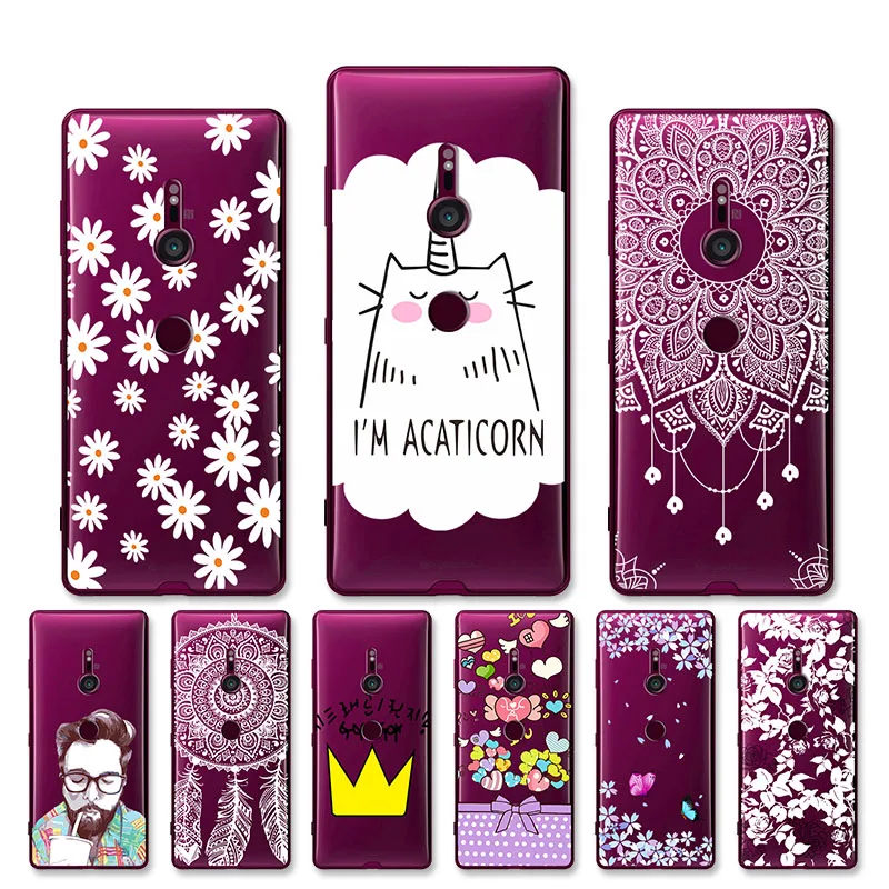 

Case For Sony Xperia XZ3 Case Cover TPU Soft Silicon 6.0" Back Cover for Sony Xperia XZ3 Cases Luxury Phone Transparent Shell