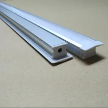 Горячая хорошая цена углубленный алюминиевый профиль для светодиодной ленты с длиной 200 см и матовое покрытие/прозрачная крышка