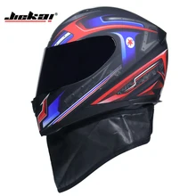 JIEKAI, мужской мотоциклетный шлем, женский, полный, теплый, зимний, мотоциклетный, мото, скутер, мотоциклетный шлем