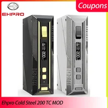 Vape мод Ehpro холодная сталь 200 TC коробка мод 200 Вт электронная сигарета мод и конструкция из нержавеющей стали без батареи vs Aegis Legend