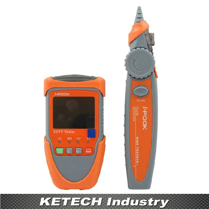 Digital 2.0 Inch CCTV Camera Tester Video Monitor Audio Testing Portable Network Cable Scan Test Wire Tracking |