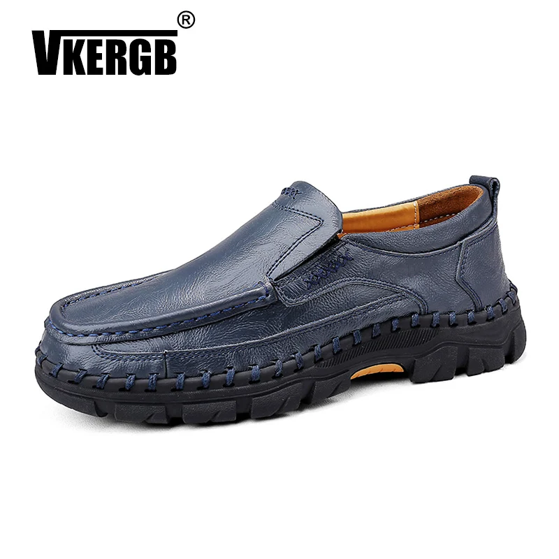 

Men's Faux Leather Casual Shoes Breathable Driving Man Shoes Lightweight men's flat Non-Slip casual shoes Leather Loafers Black