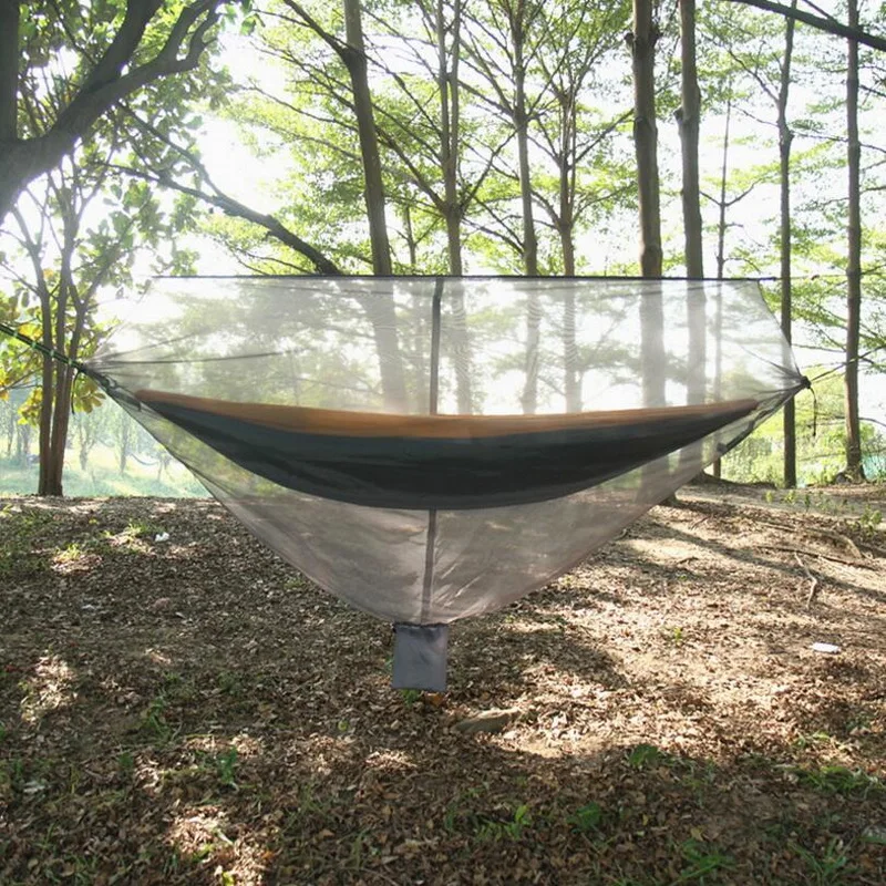 

Parachute cloth outdoor tree tent. Mosquito net hammock camping mosquito net tent can be adjusted separately for use alone.
