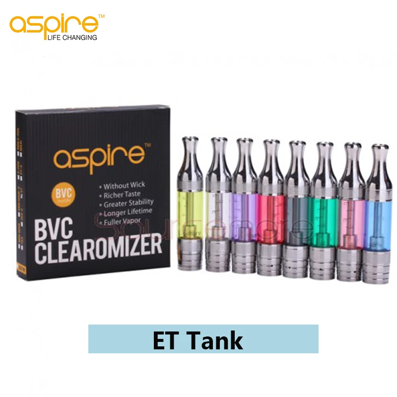 

5pcs/lot Original Aspire ET Tank 3ml BVC Clearomizer 510 Thread Electronic Cigarette Atomizer for Vape Pen