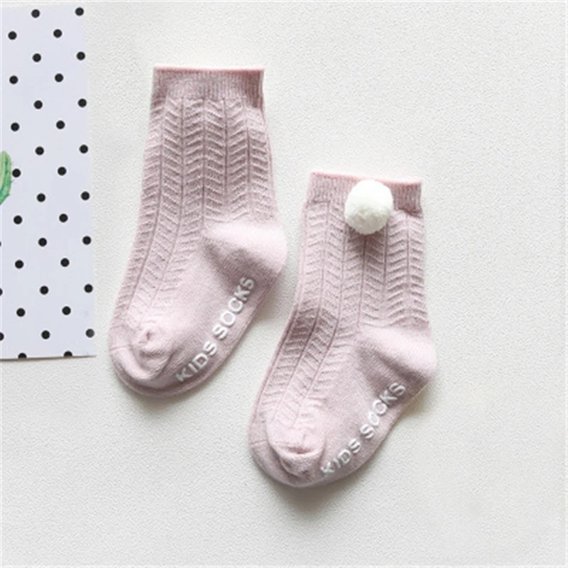 Лидер продаж 5 цветов детские Детские хлопковые носки противоскользящие Детские носки модные с кружевом Бальные новорожденных носки 1 пара осень-зима - Цвет: Type 4