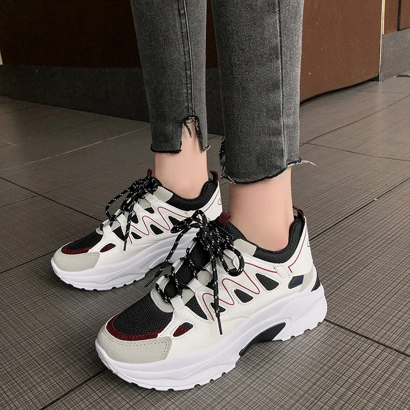 

Fashion Sport Running Shoes Ins 2020 Hot Women Damping Sneakers Breathable Flat Chaussure Soft Air Mesh Tenis Zapatos De Mujer